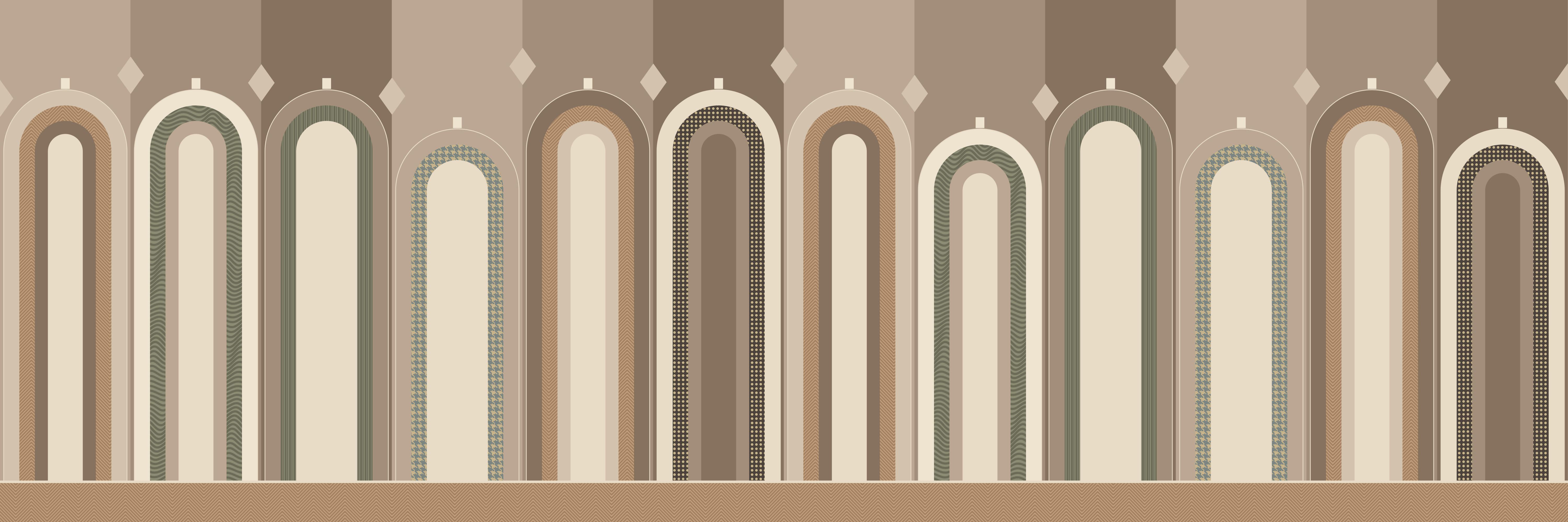 Arcade Taupe — 9 × 3 m