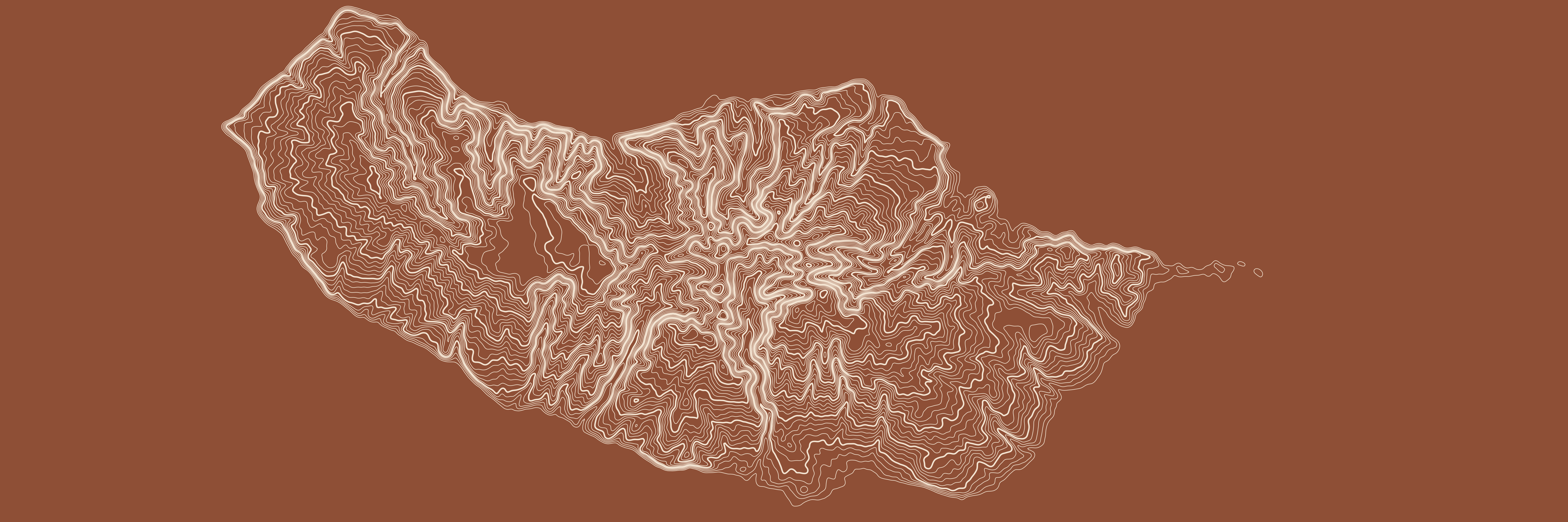 Topo Madère Terre brûlée — 9 × 3 m