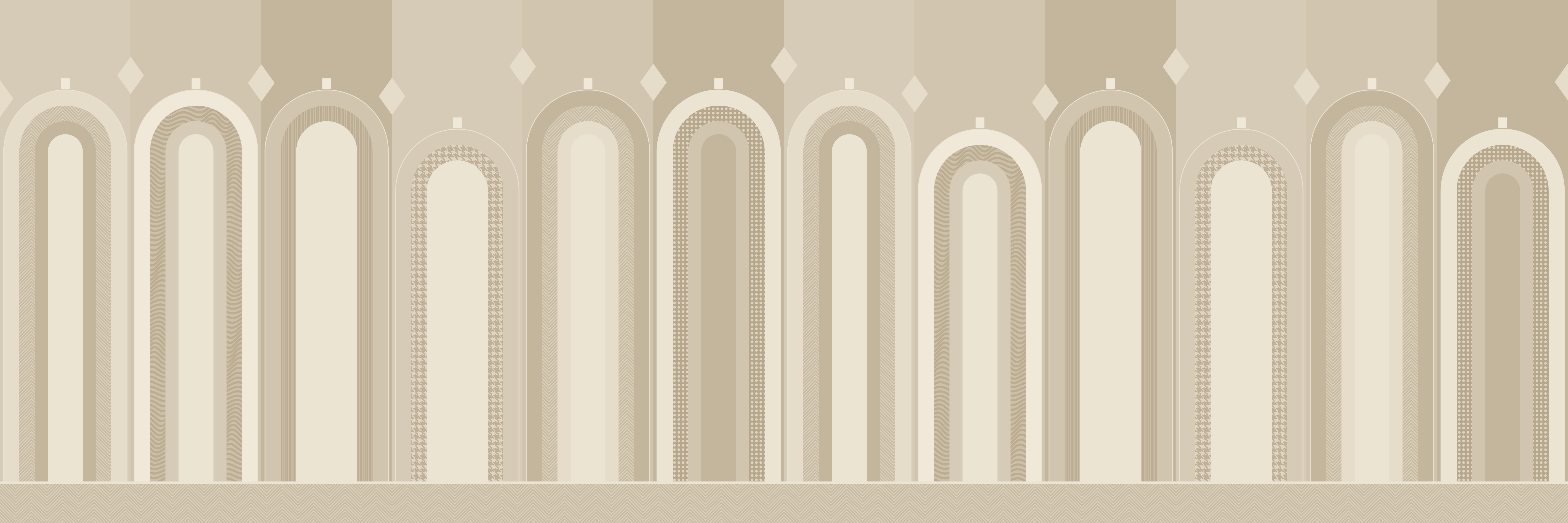 Arcade Ecru — 9 × 3 m