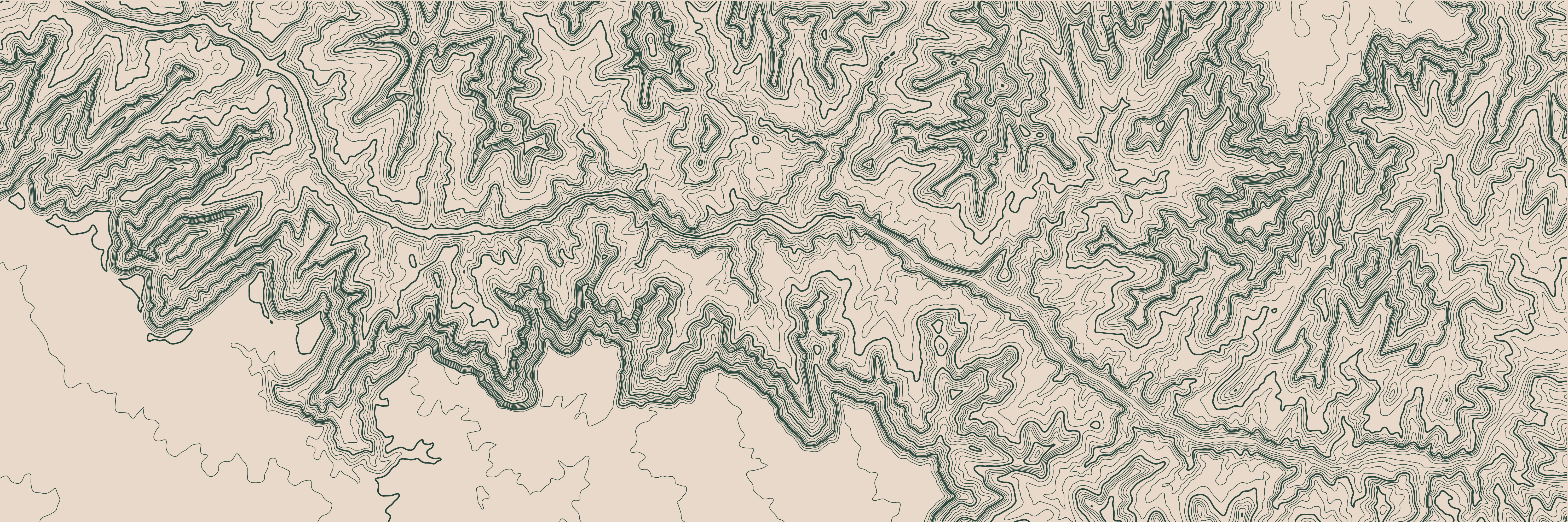 Topo Grand Canyon Vert Forêt — 9 × 3 m