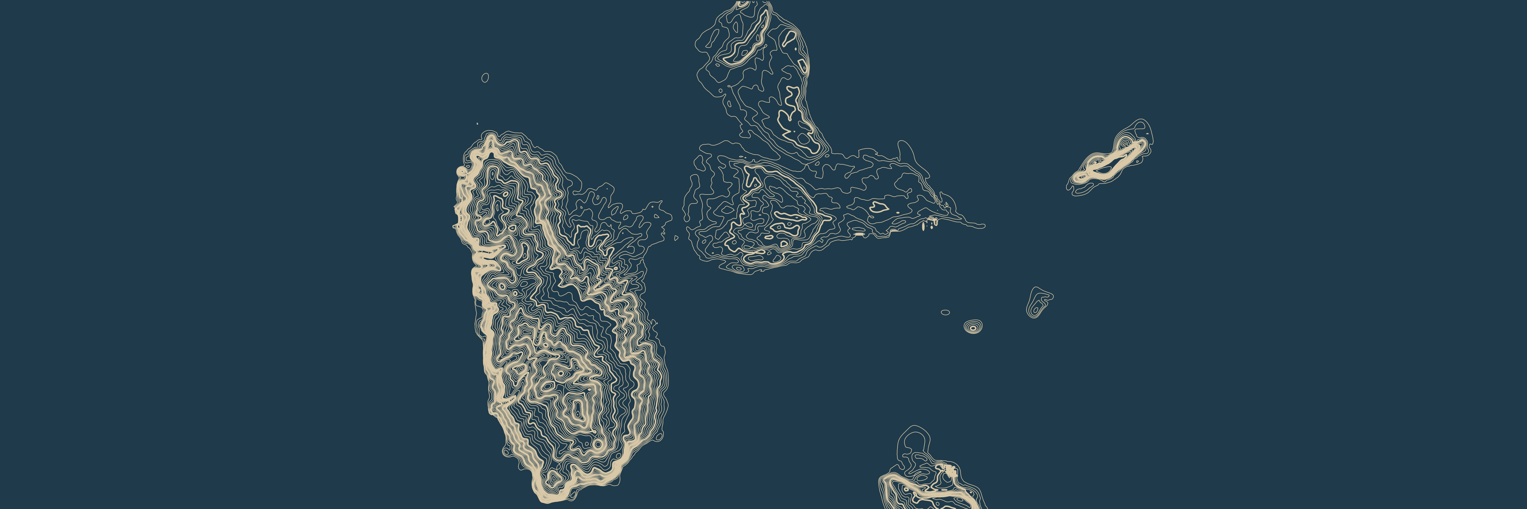 Topo Guadeloupe Bleu — 9 × 3 m