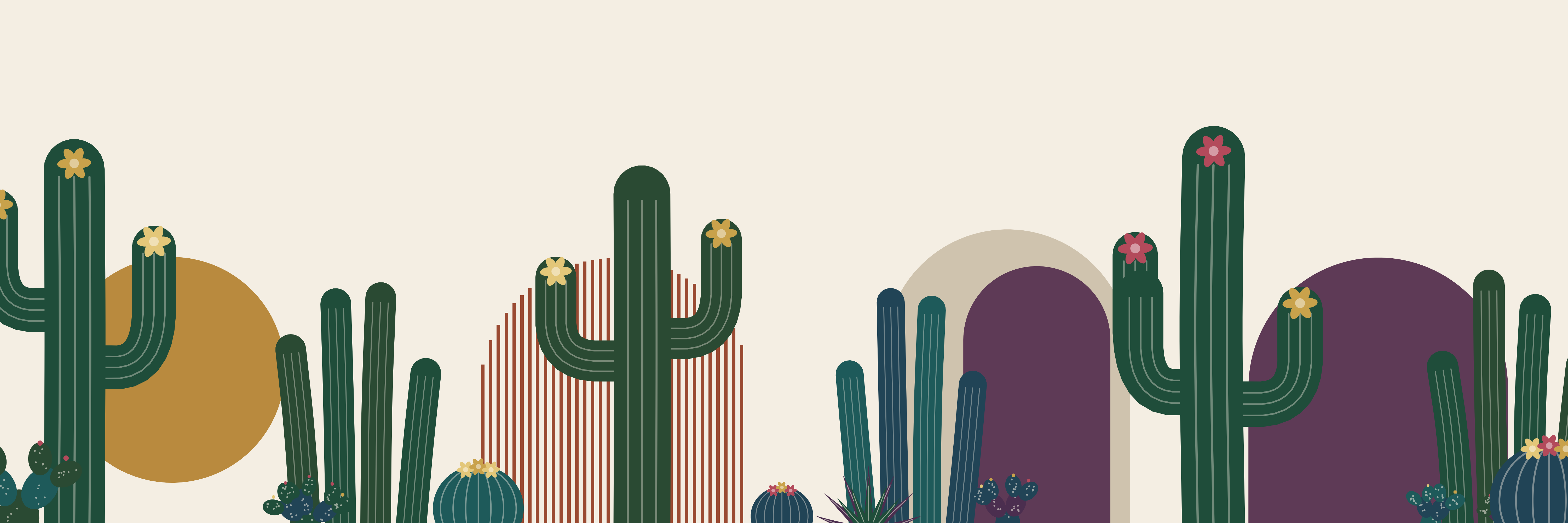 Saguaro Dawn | Velvet Brass — 9 × 3 m