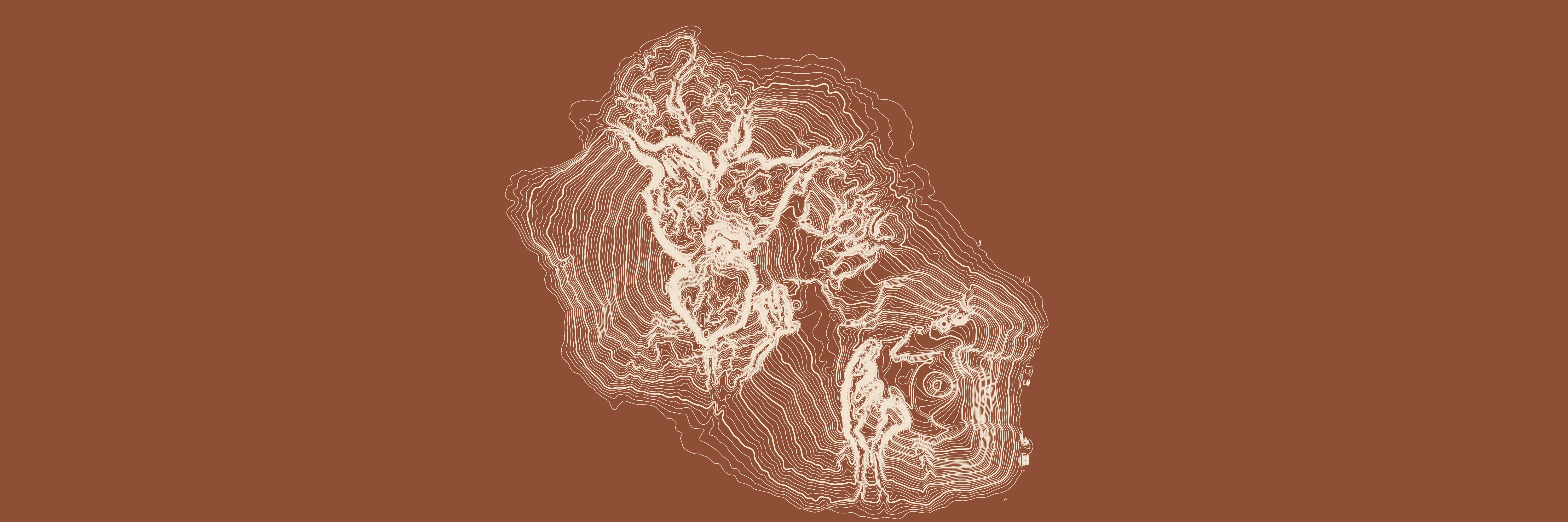 Topo La Réunion Terre brûlée — 9 × 3 m