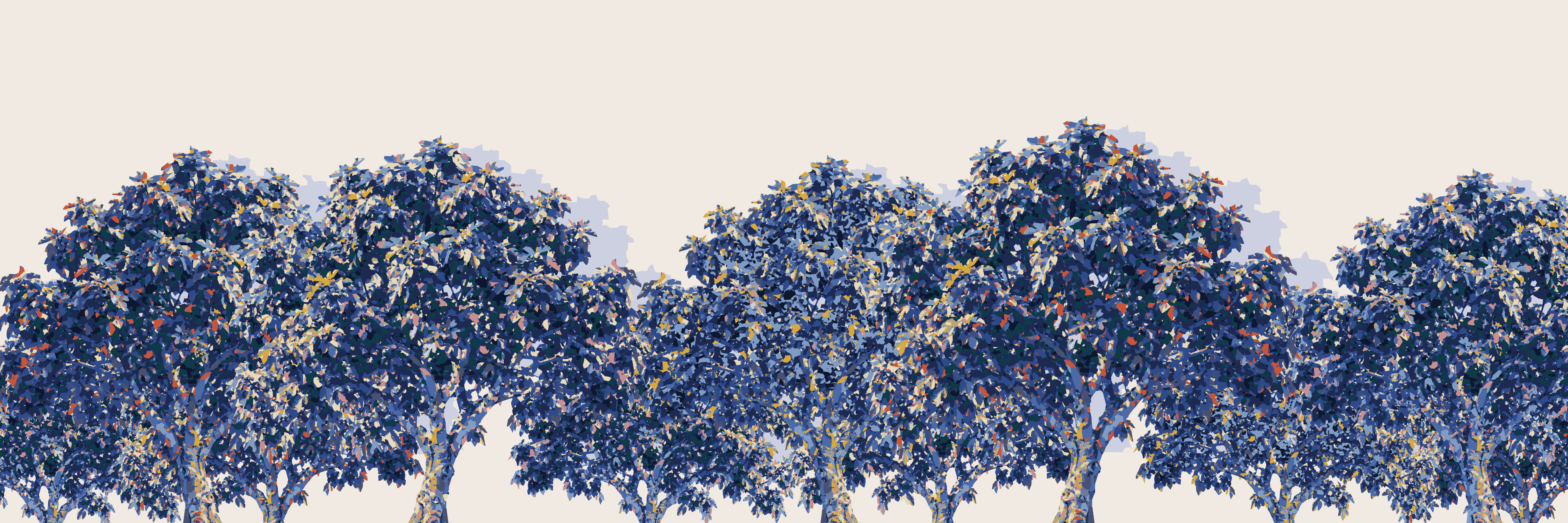 Indigo Figuier — 9 × 3 m
