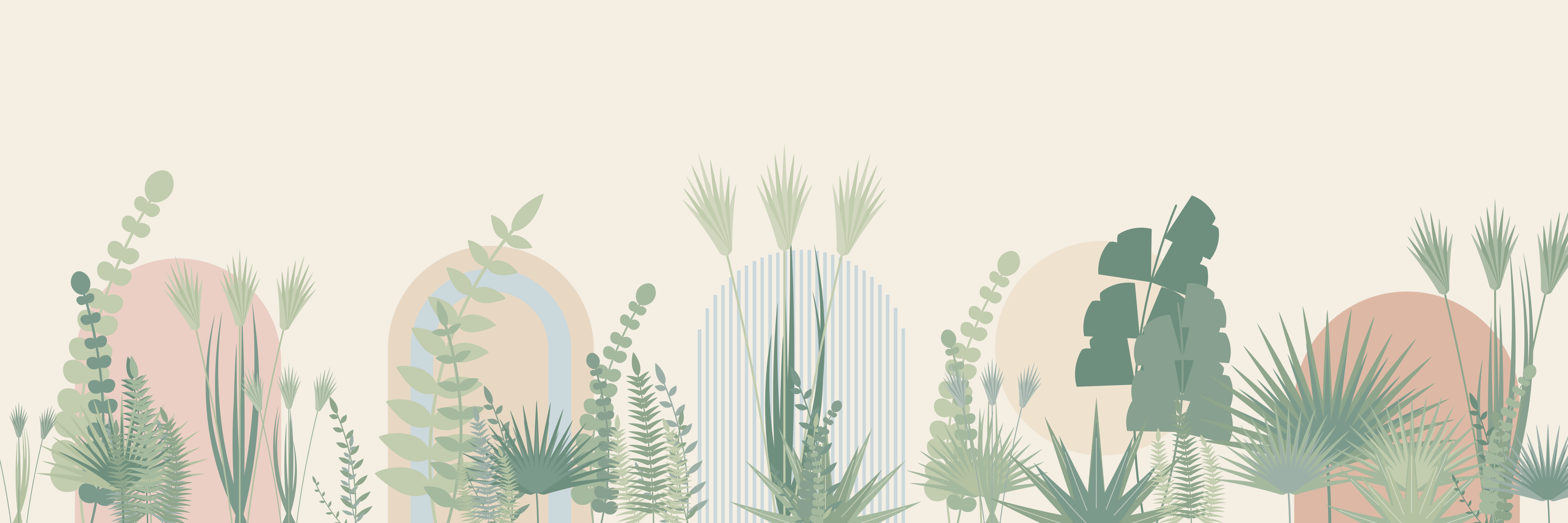 Terracotta Grove | Blush Sage — 9 × 3 m