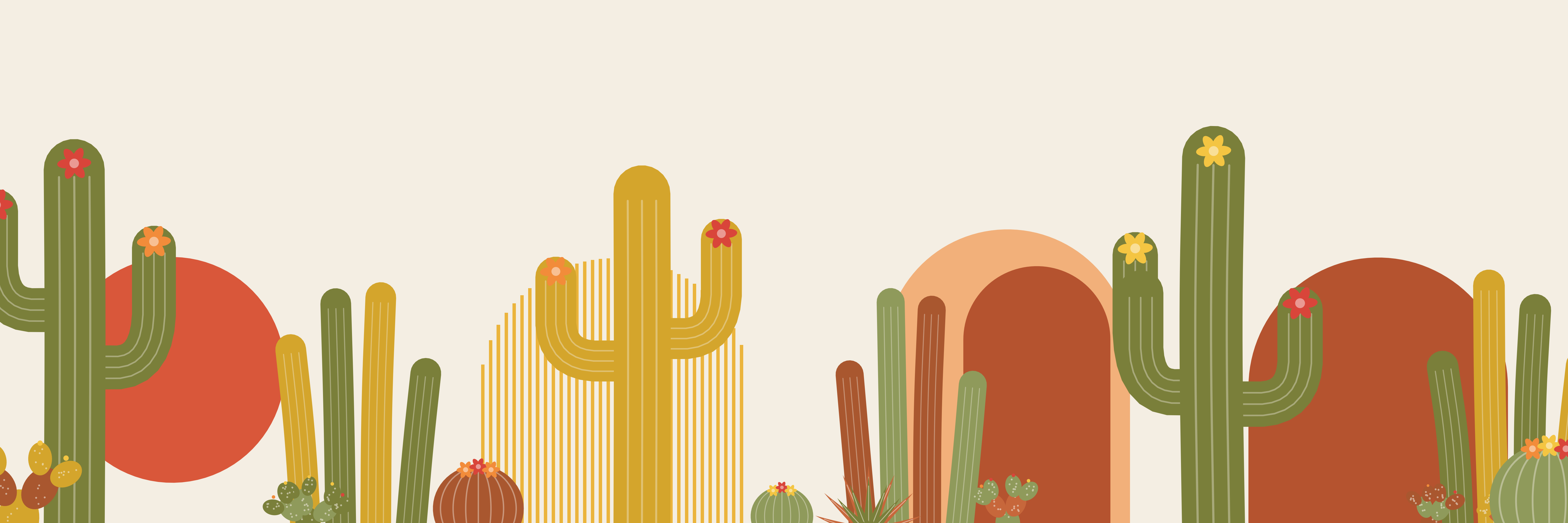 Saguaro Dawn | Golden Hour — 9 × 3 m