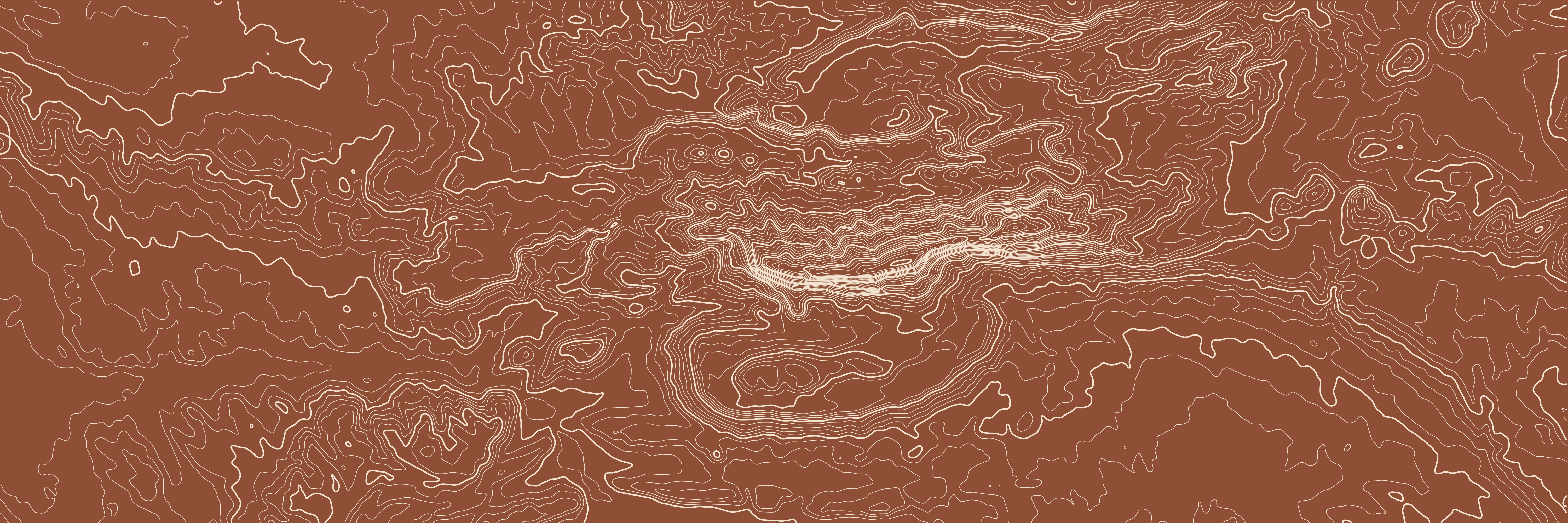 Topo Sainte-Victoire Terre brûlée — 9 × 3 m