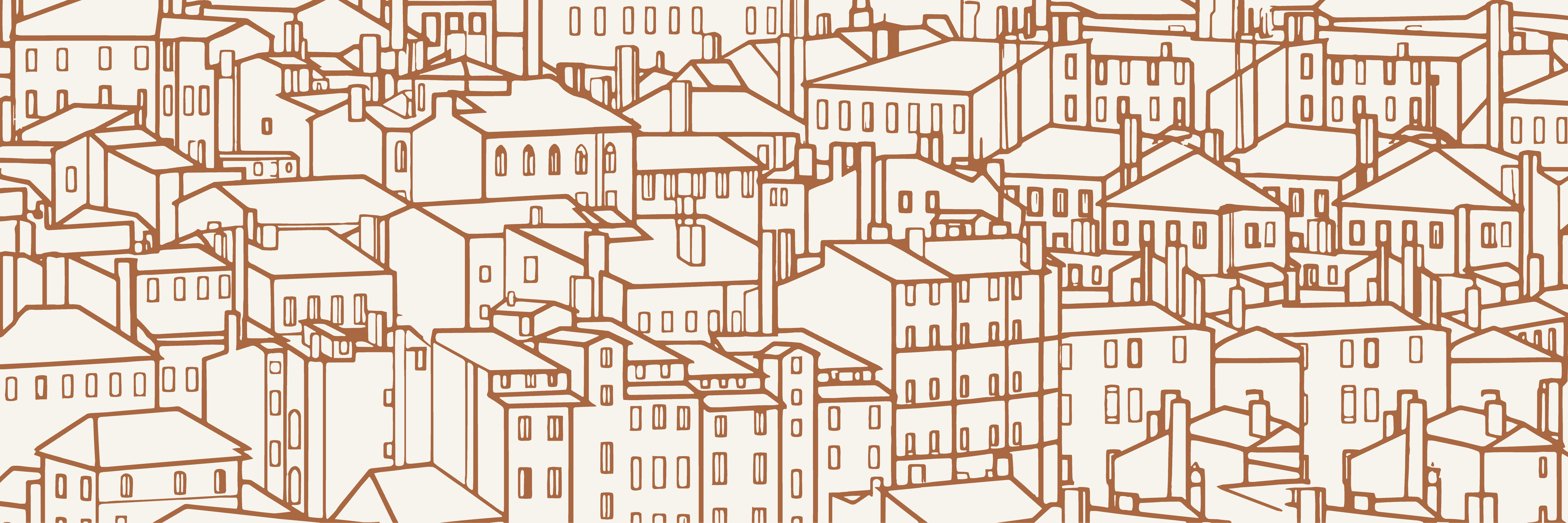 Rooftops | Terracota — 9 × 3 m