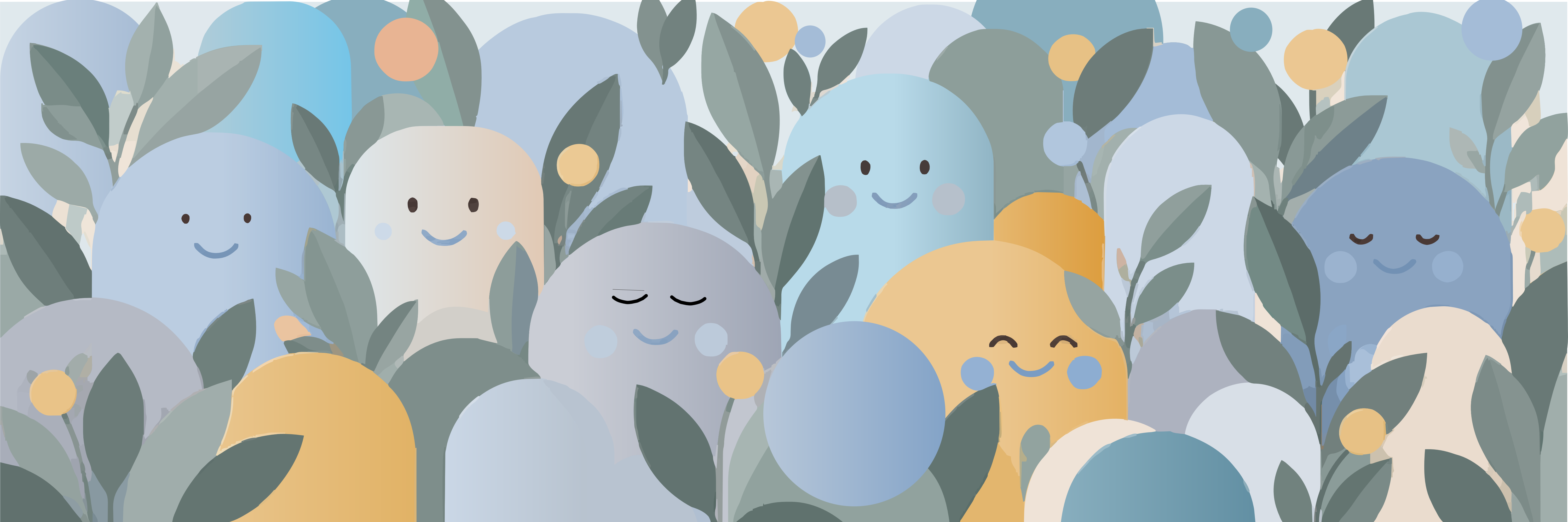Jardín Sonrisas | Bruma azul — 9 × 3 m