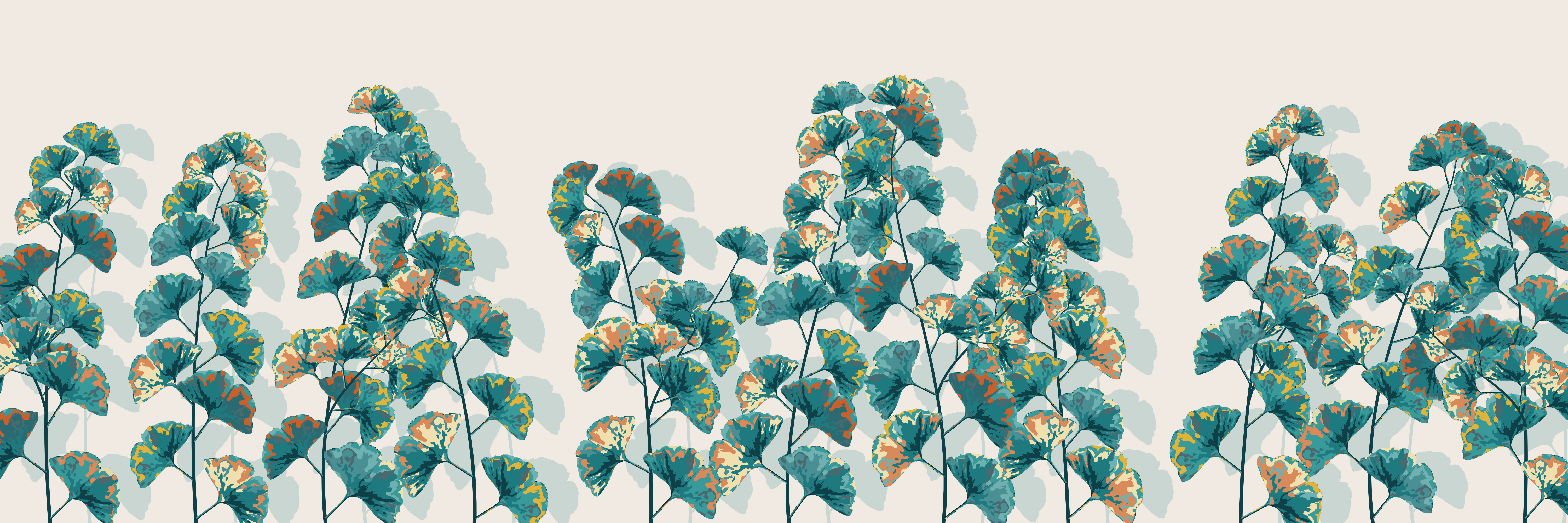 Teal Ginkgo — 9 × 3 m