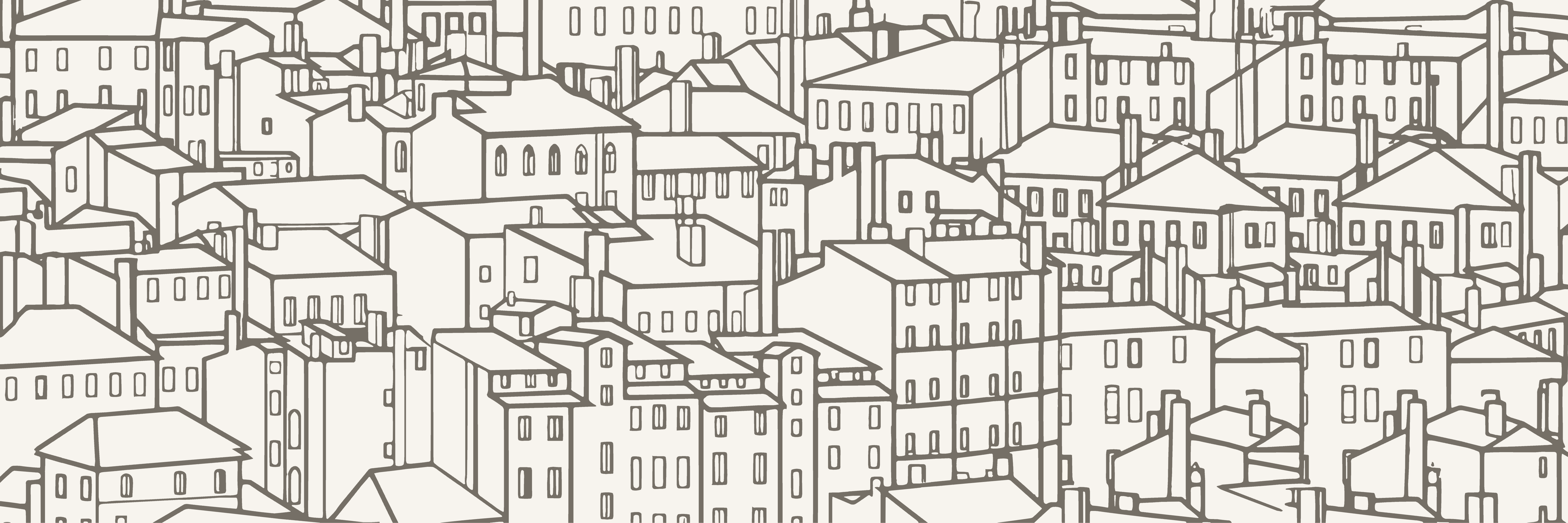 Rooftops | Greige — 9 × 3 m