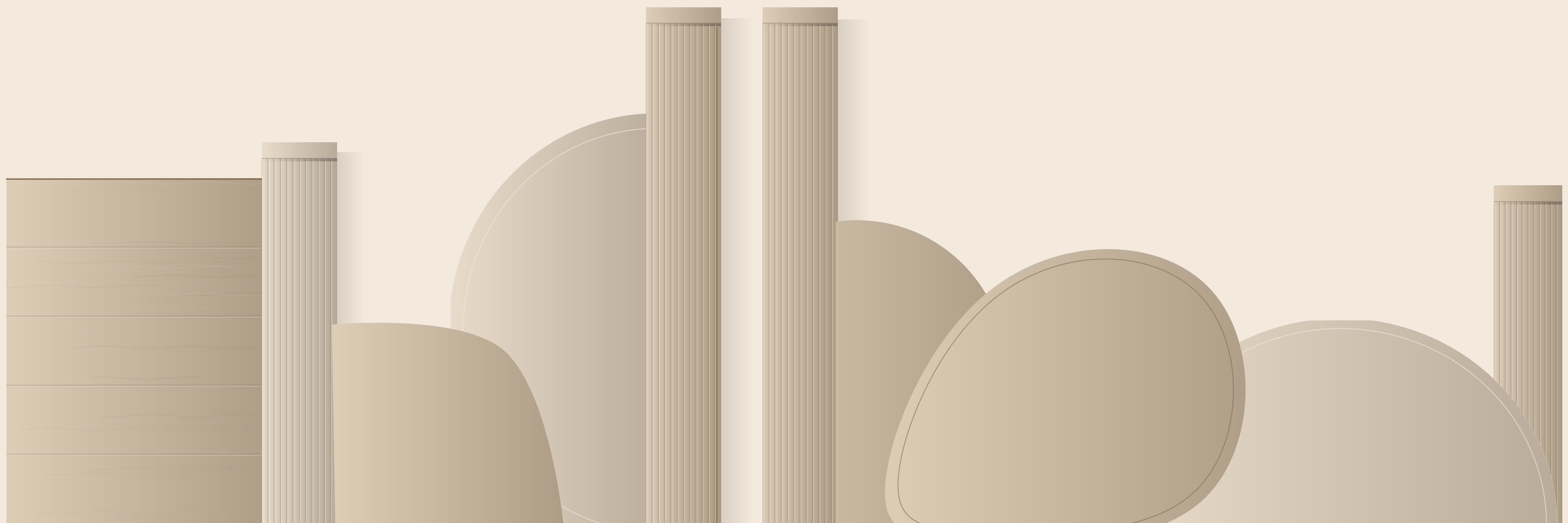 Structure 01 | Sand, Clay & Dark Umber — 9 × 3 m