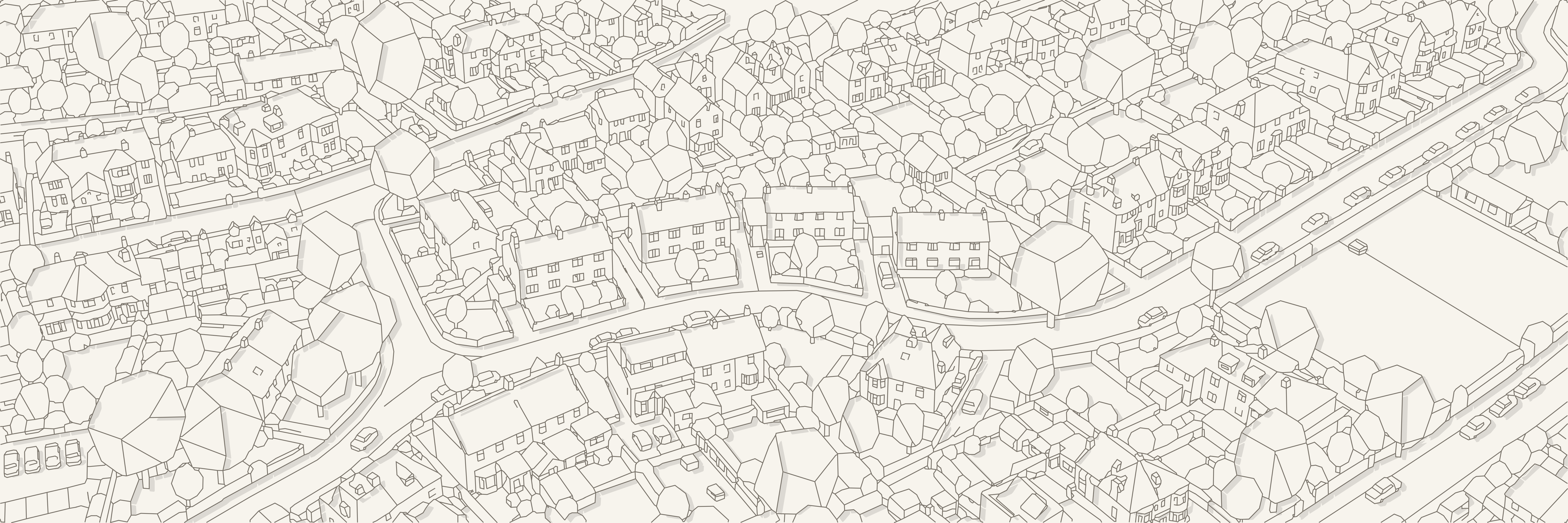 Garden Suburb 02 | Greige — 9 × 3 m