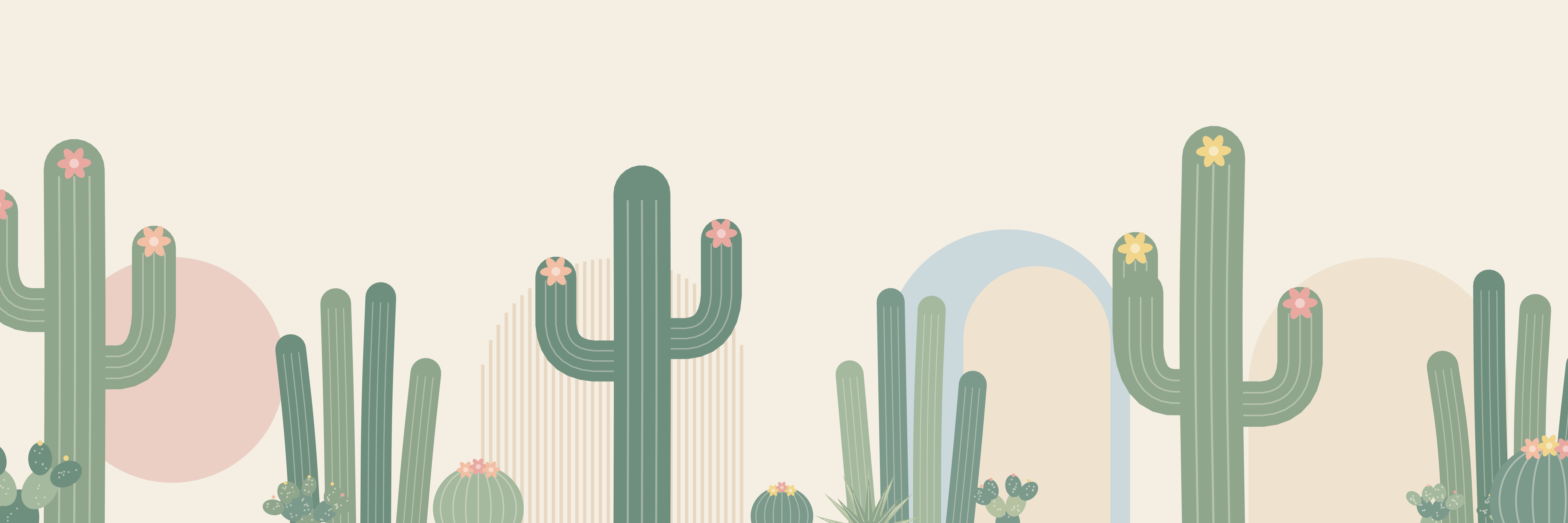 Saguaro Dawn | Blush Sage — 9 × 3 m