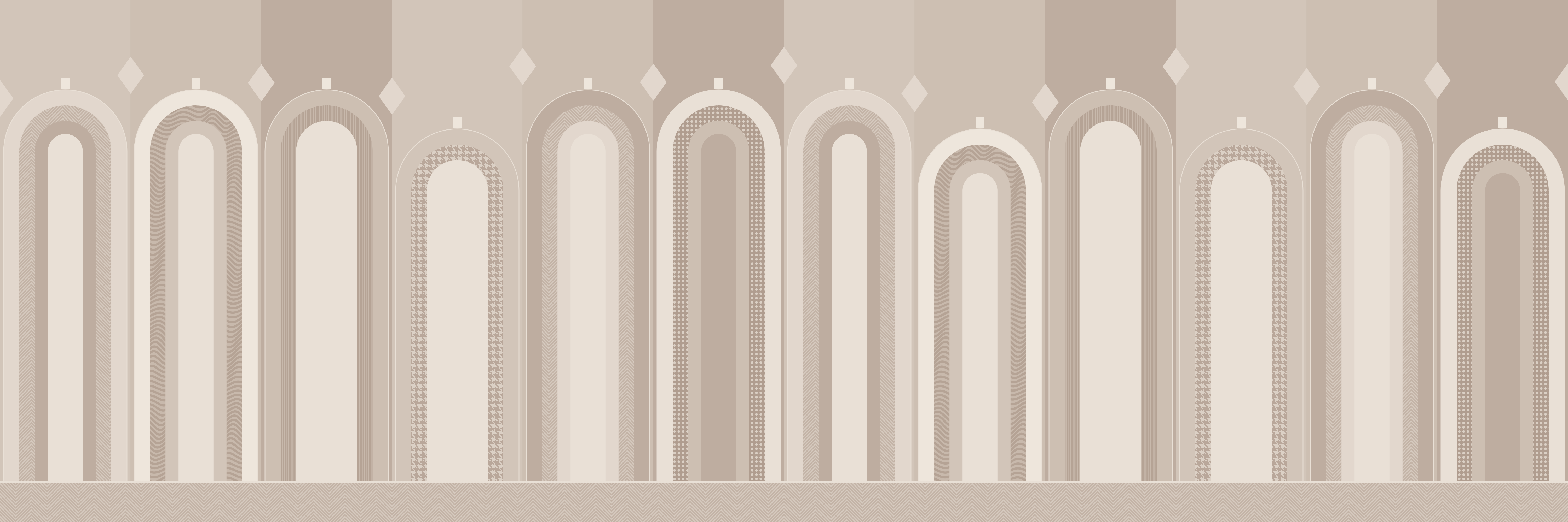 Arcade Blush — 9 × 3 m