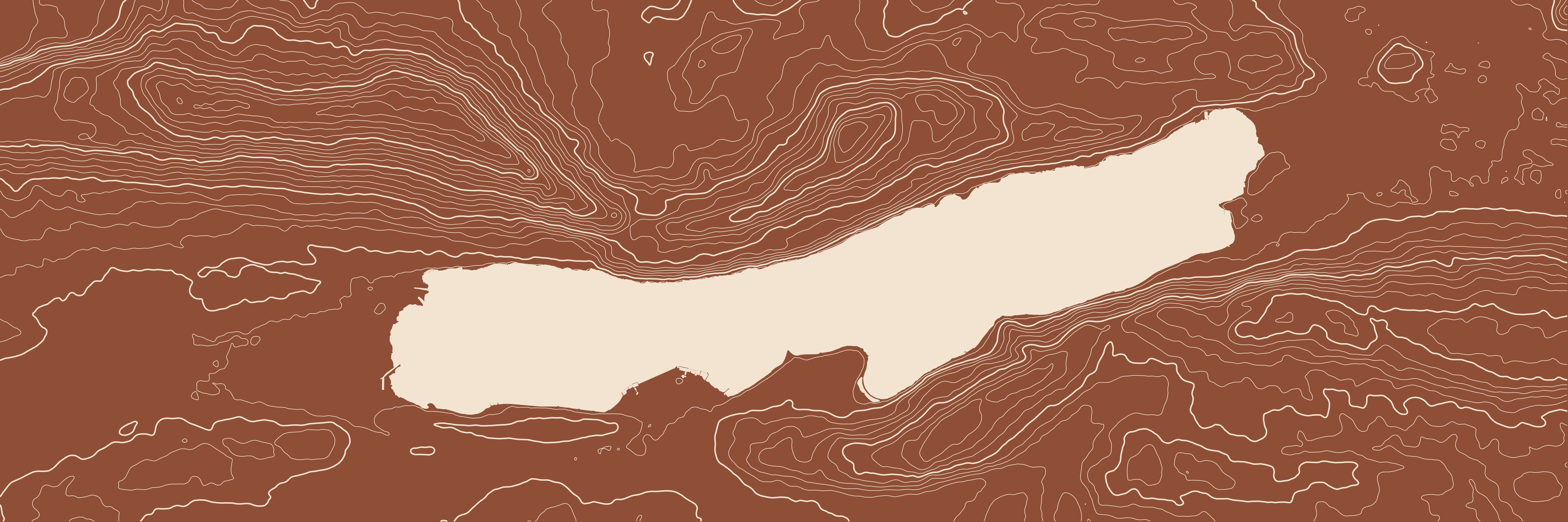 Topo Lac du Bourget Terre brûlée — 9 × 3 m
