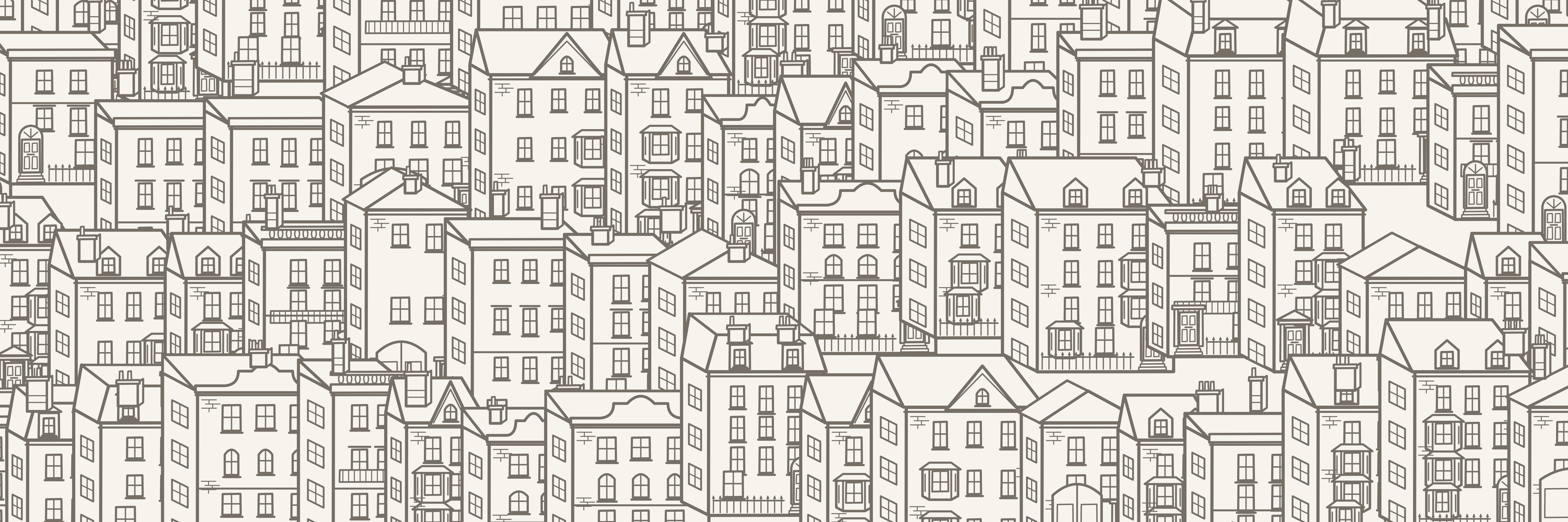 Rooftops Chelsea | Greige — 9 × 3 m