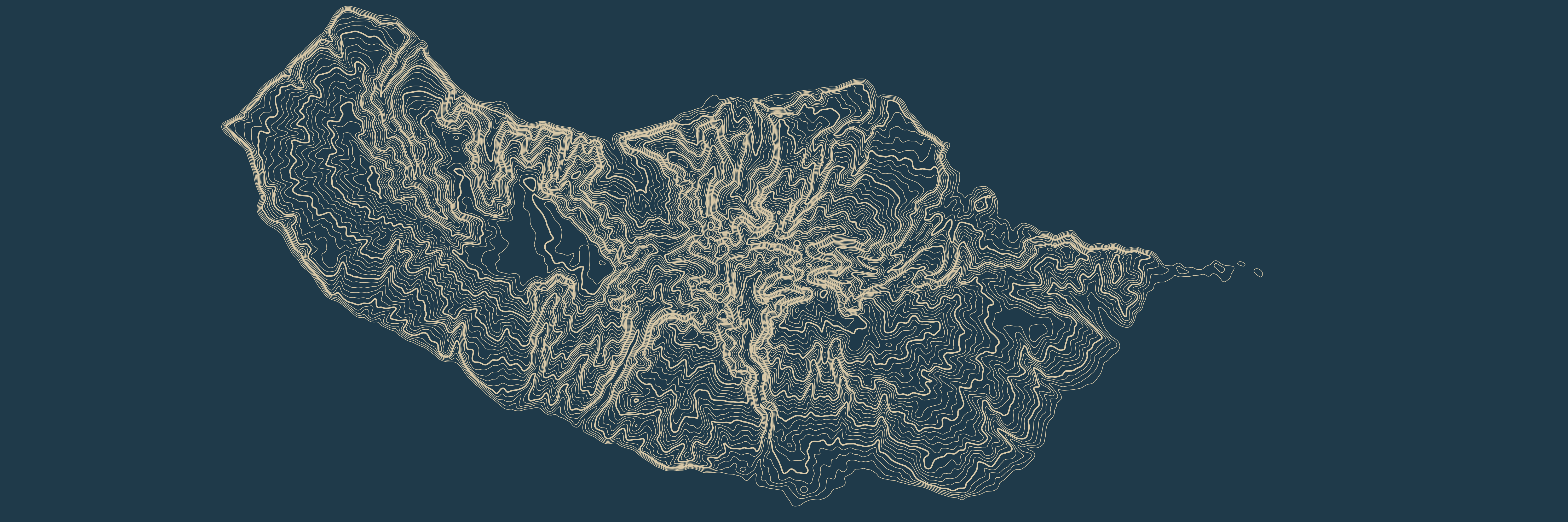 Topo Madère Bleu — 9 × 3 m