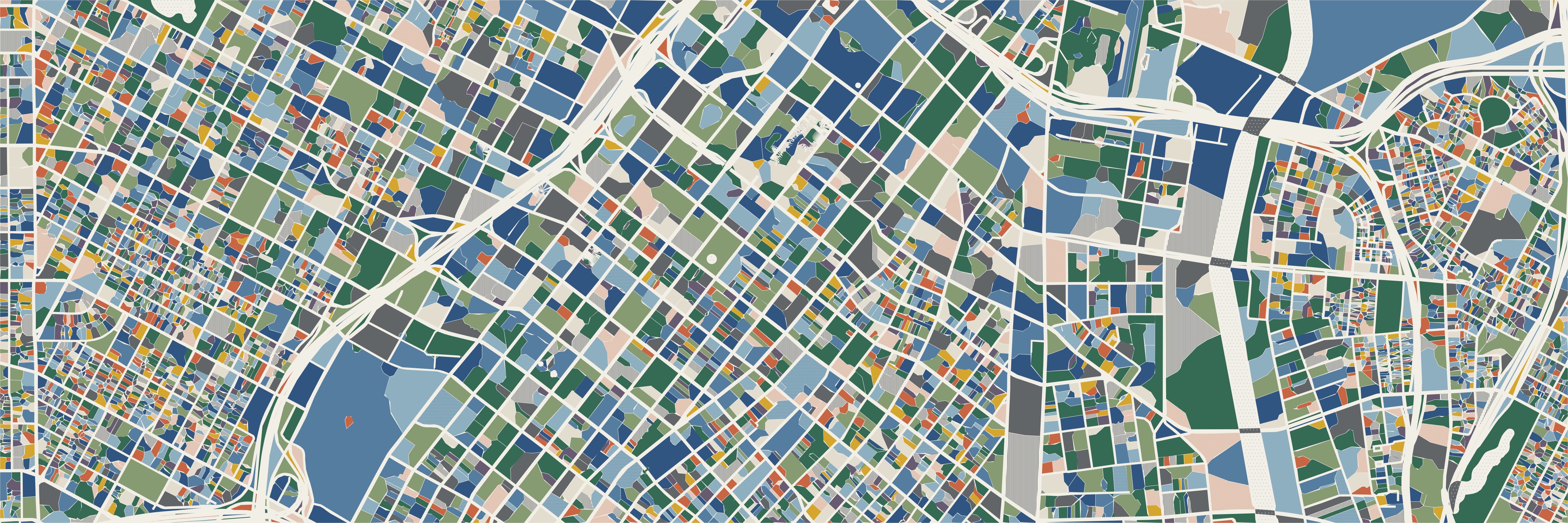 Los Angeles 02 - Color — 9 × 3 m