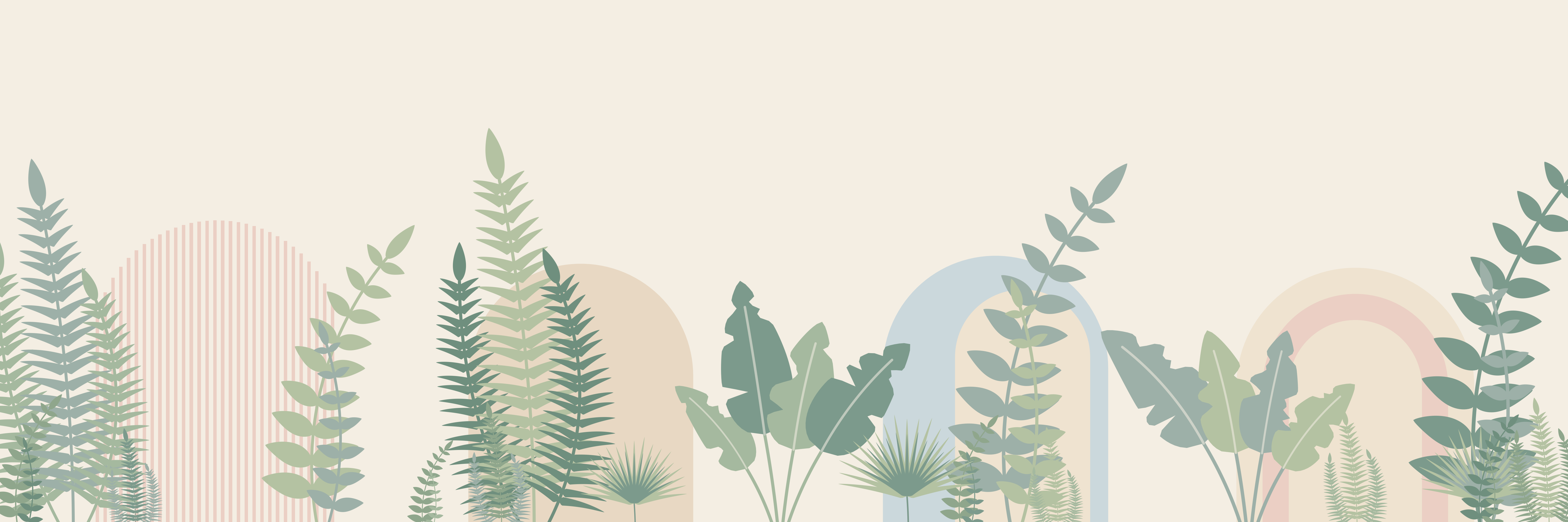 Golden Fern | Blush Sage — 9 × 3 m