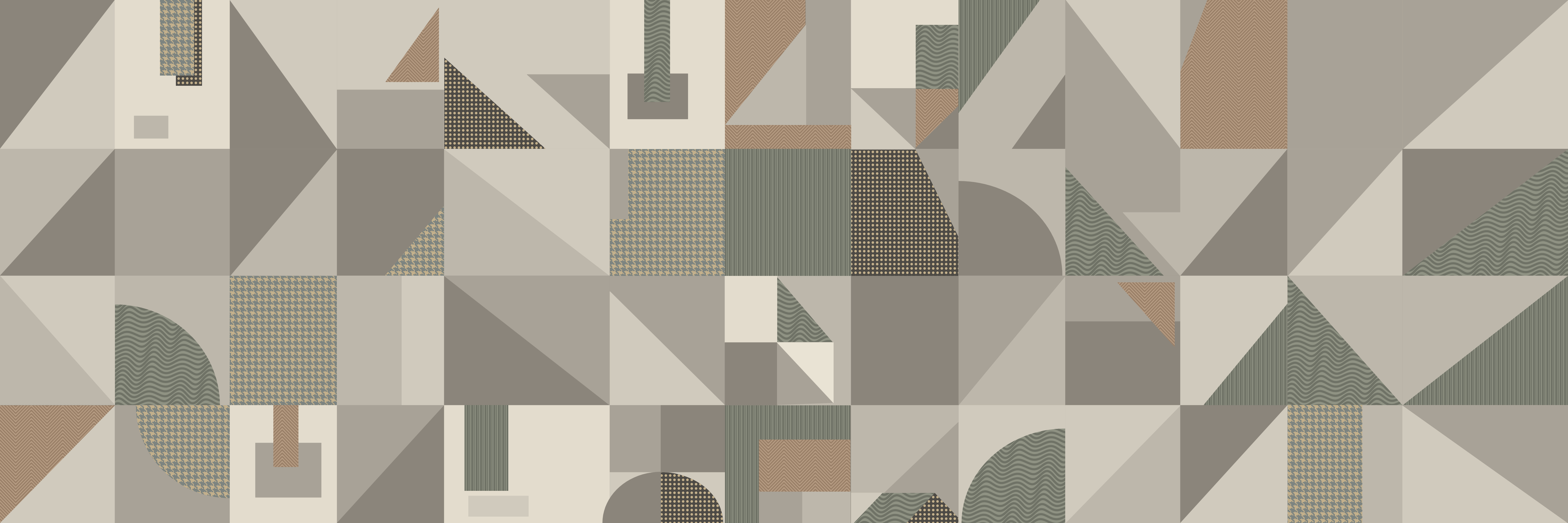 Mosaico Greige — 9 × 3 m