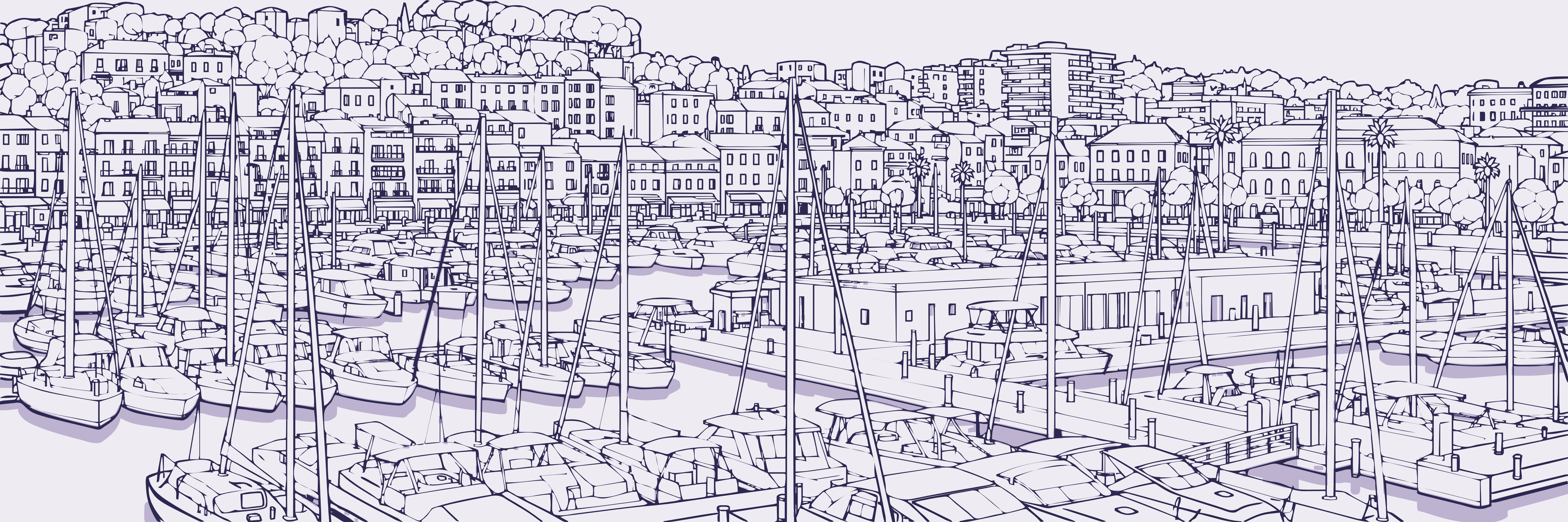 Rooftops Cannes Puerto Viejo | Lavanda — 9 × 3 m