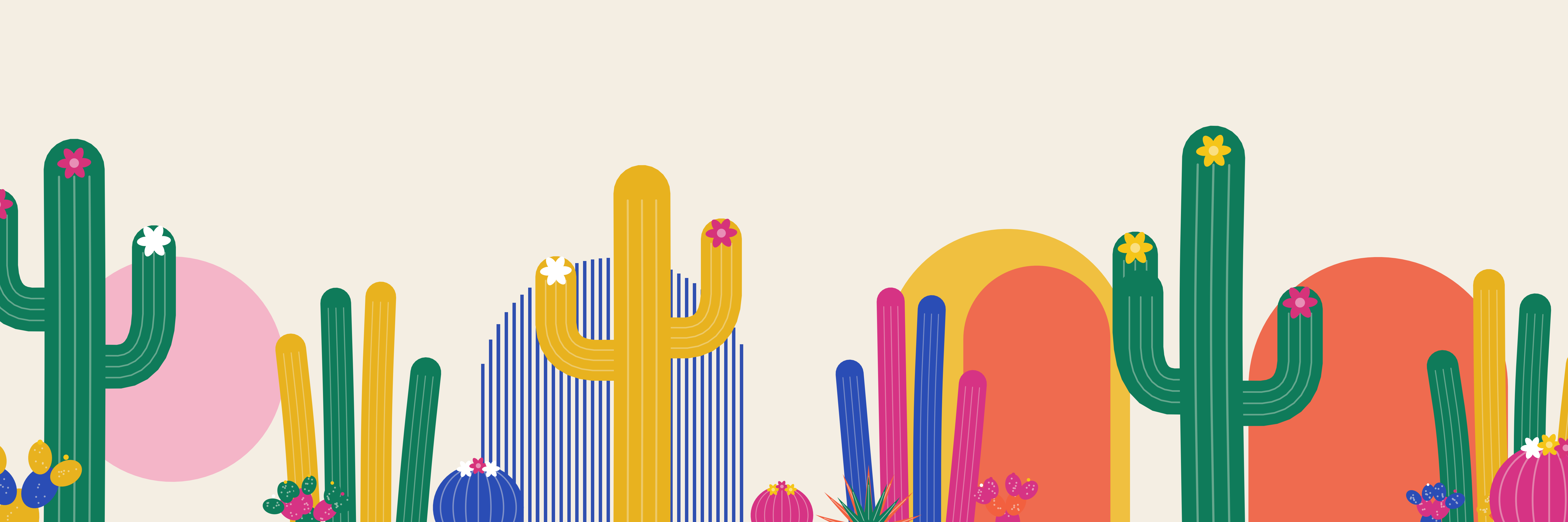 Saguaro Dawn | Pop Riviera — 9 × 3 m