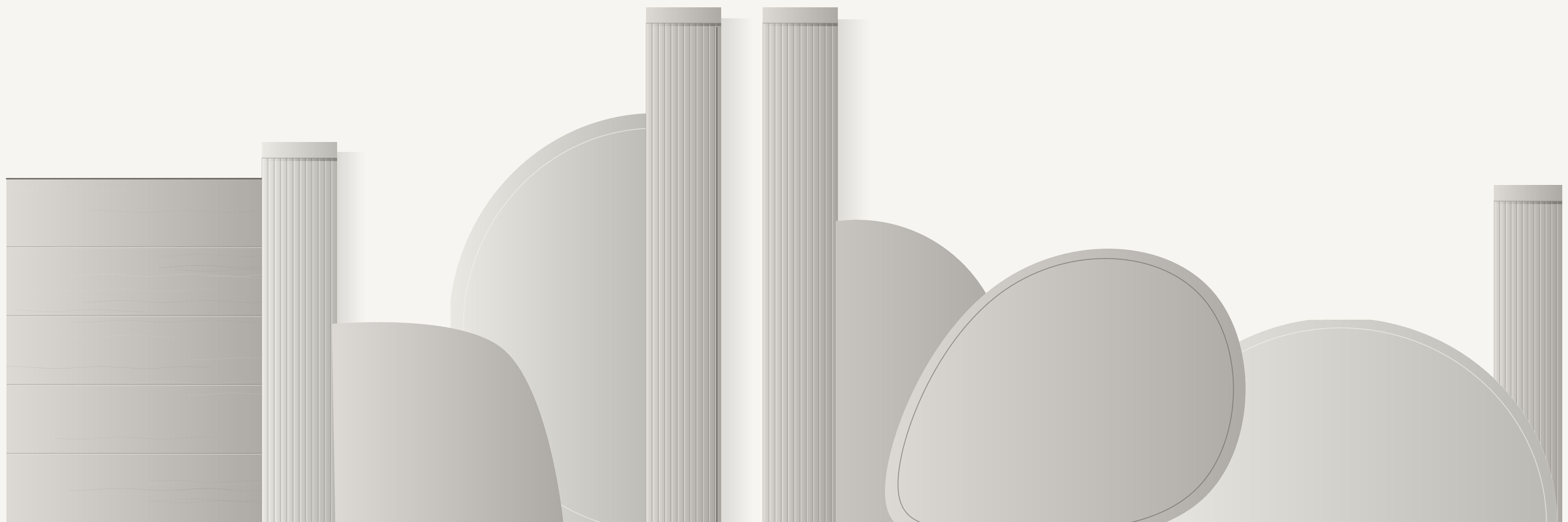 Structure 01 | Porcelana, humo y casi negro — 9 × 3 m
