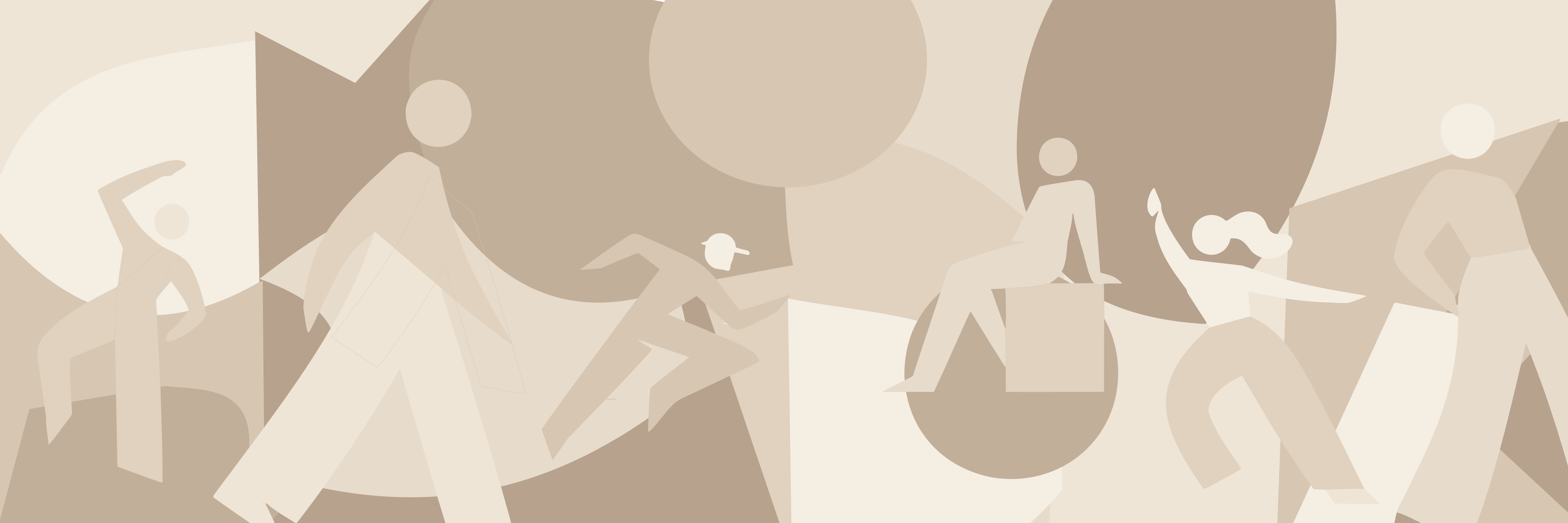 Quiet people - Taupe — 9 × 3 m