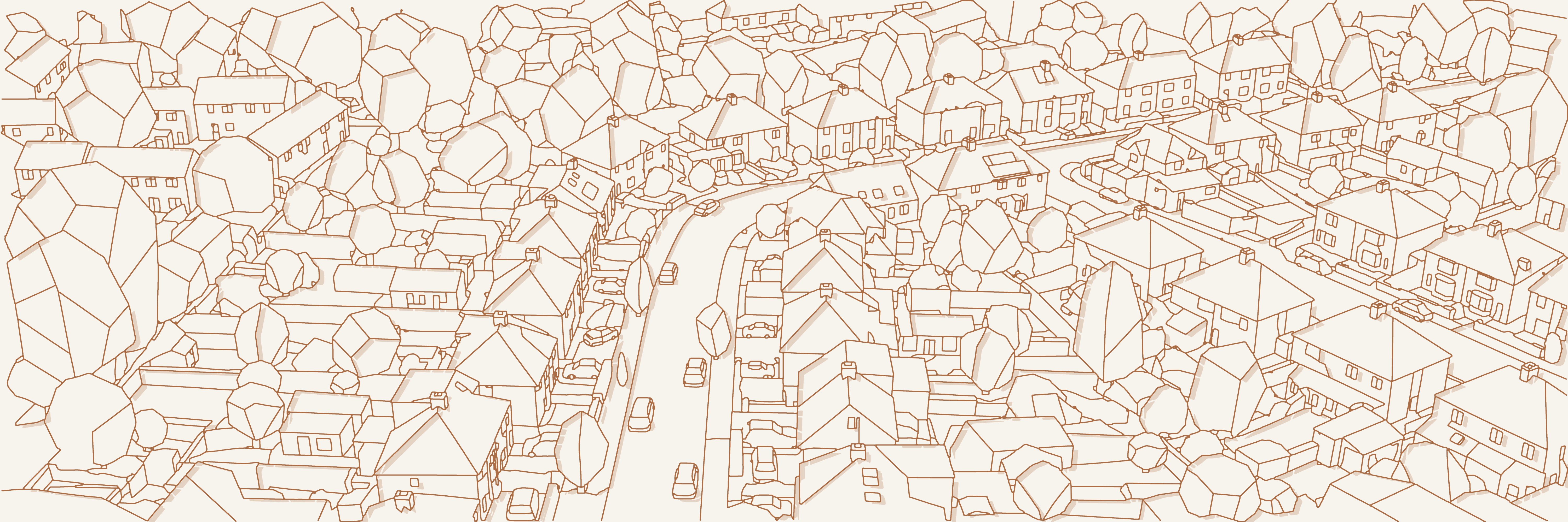Garden Suburb | Terracotta — 9 × 3 m