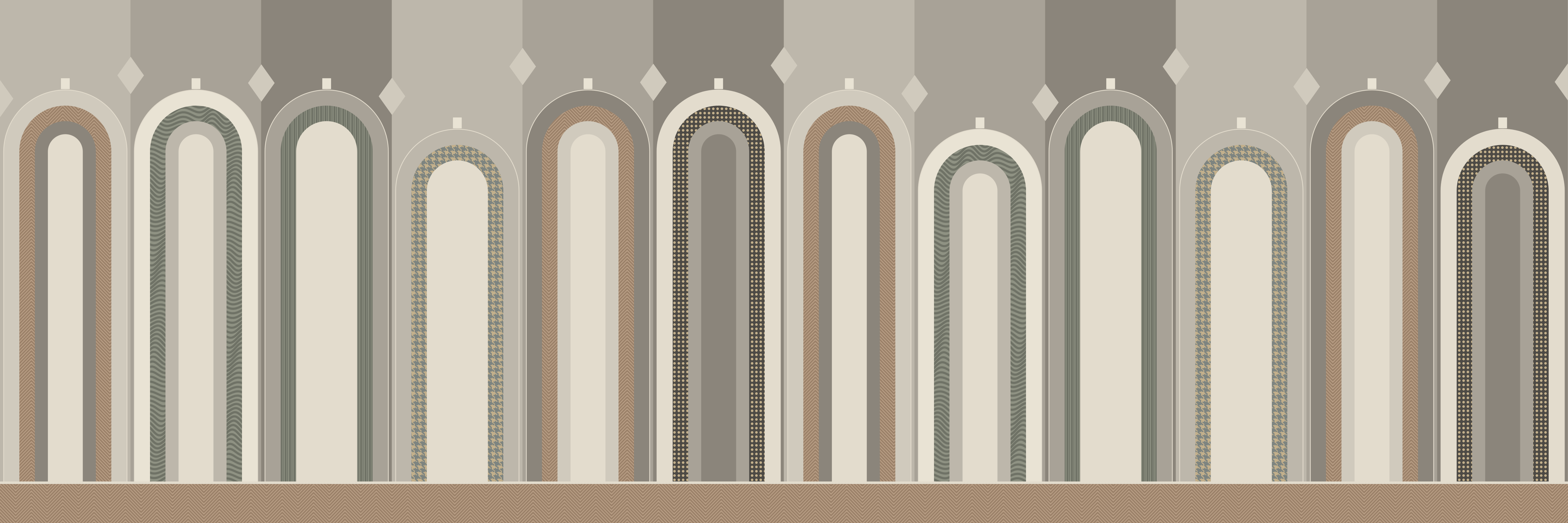 Arcade Greige — 9 × 3 m