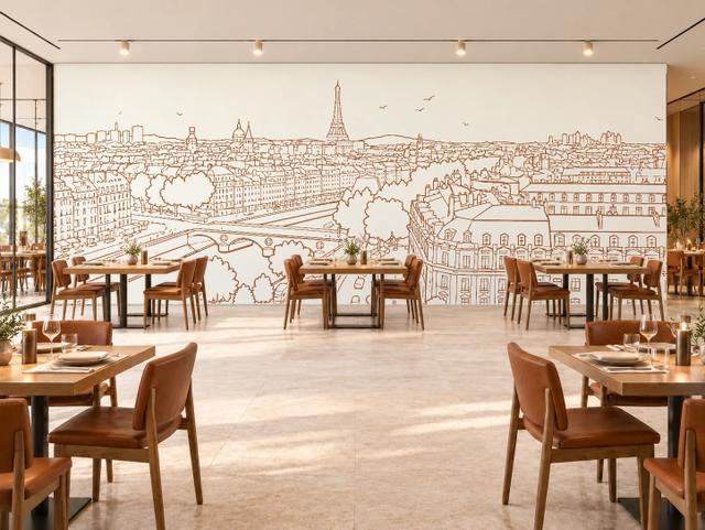 Urban Skyline Paris | Terracotta