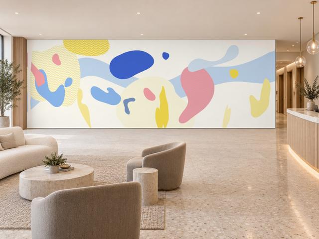Organic Joy Ripple | Cobalt & Lemon