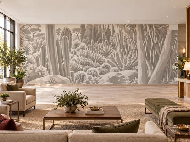 Beige Desert Garden