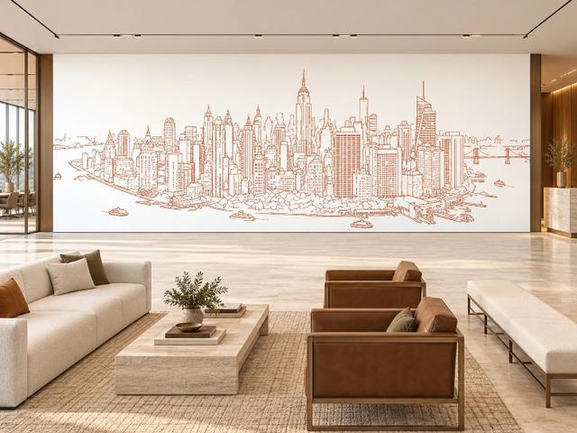 Urban Skyline New York | Terracotta